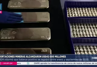 Minería peruana supera los US$ 42 800 millones hasta setiembre de 2025