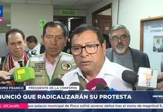 Mineros radicalizarán protestas tras rechazo de Ley MAPE