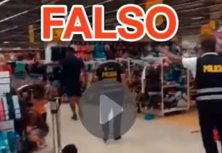 Mininter desmiente información sobre saqueo en supermercado 