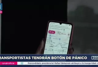 Mininter lanza "Alerta Pasajero" con botón de pánico para buses