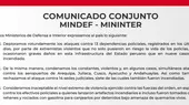 Mininter y Mindef: "Consideramos inaceptable el nivel extremo de violencia" - Noticias de mindef