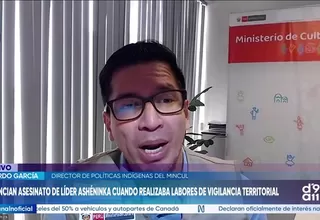 Ministerio de Cultura afirma que no recibió alerta previa antes del asesinato de líder ashéninka en Ucayali