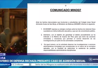 Ministerio de Defensa rechaza violencia en Liceo Naval Almirante Guise y dispone investigaciones
