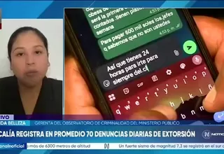 Más de 12 mil casos de extorsión fueron denunciados entre enero y junio de 2026