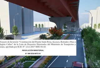 Ministerio de Transportes y Comunicaciones retira proyecto de construcción de Puente Santa Rosa