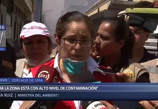 Ministra del Ambiente: Zona de Mesa Redonda tiene altos niveles de contaminación