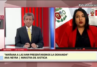 Ministra de Justicia: El lunes a las 9:00 a. m. presentaremos demanda competencial ante el TC