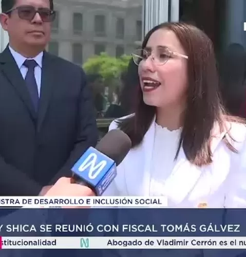 Ministra Lesly Shica afirma que su continuidad dependerá de decisión del presidente José María Balcázar