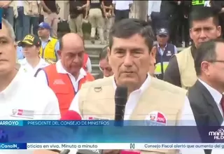 Ministro Arroyo: Pronto se definirá fecha para presentarse al Congreso