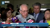 Ministro Becerra: Si alguien no quiere que comiencen las clases, tomaremos medidas - Noticias de suspenden-clases