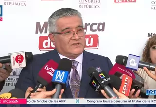 Ministro Castro defiende a Santiváñez y rechaza moción de censura