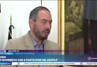 Amadeo Flores anuncia que los bomberos desfilarán en la Gran Parada Militar tras diálogo con su comandancia