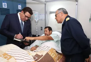 Ministro Huerta visitó a militares heridos en operación antiterrorista