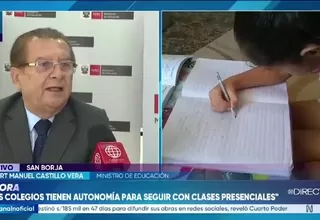 Ministro de Educación: clases virtuales son medida excepcional
