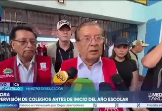 Ministro de Educación: Daño en locales escolares es menor al 2%