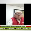 Ministro González instó a Repsol y Gobierno de España remediar daños tras derrame