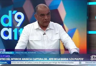 Ministro del Interior confirma detención en Bolivia de cabecilla principal de Los Pulpos