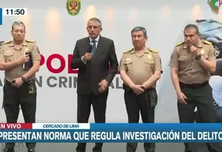 Ministro del Interior destacó decreto legislativo que otorga a la policía mayores facultades de investigación