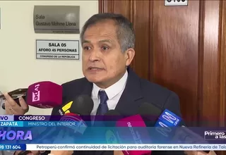 Ministro del Interior dijo que no cuenta con cifra de choferes asesinados por extorsión