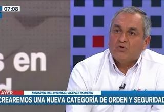 Ministro del Interior: “Crearemos una nueva categoría de orden y seguridad”