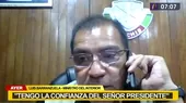 Ministro del Interior: "Tengo la confianza del presidente Castillo". - Noticias de luis-garay