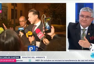 Ministro Juan Carlos Castro: "No defendimos a Nicanor Boluarte"