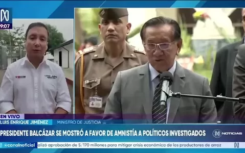 Ministro de Justicia considera improbable propuesta de amnistía planteada por José Balcázar
