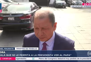 Ministro Maurate defiende viaje de Boluarte al Vaticano