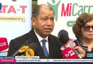 Ministro Maurate pide prudencia en juicios sobre Santiváñez