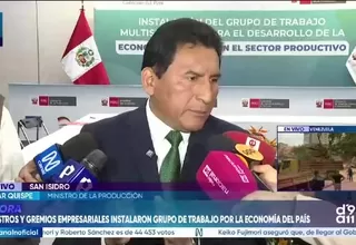 Ministro de la Producción asegura que deja plan de contingencia al próximo gobierno