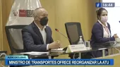 MTC: Ministro Silva ofrece extender autorización a transportistas por 10 años - Noticias de francisco-bolognesi