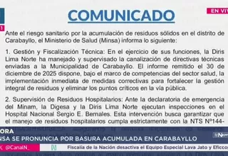 Minsa advierte riesgo sanitario por basura en Carabayllo