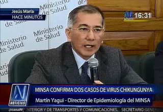 Minsa confirmó los dos primeros casos en nuestro país del virus Chikungunya