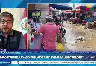 Minsa explica síntomas, contagio y prevención de leptospirosis ante aumento de casos