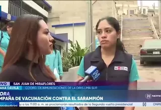 Minsa inicia campaña de vacunación contra el sarampión tras alerta epidemiológica
