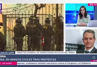 Minsa reporta 29 personas heridas en protestas