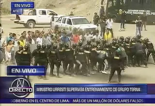 Mira el entrenamiento de los agentes Terna 
