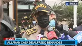 Miraflores: Allanaron vivienda de Alfredo Benavides - Noticias de allanamientos