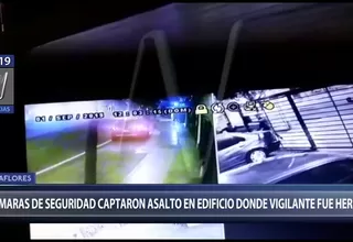 Miraflores: cámaras de seguridad captaron asalto en el que fue baleado un vigilante