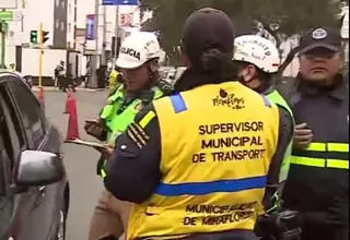 Chofer agredió a inspector de tránsito tras resistirse a intervención 