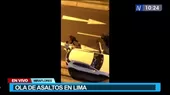 Miraflores: Delincuentes asaltaron vehículo de un ciudadano y realizaron disparos - Noticias de disparo
