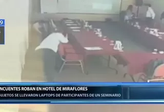 Miraflores: asaltantes roban computadoras de exclusivo hotel