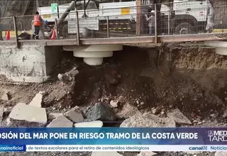 Miraflores: Erosión del mar pone en riesgo tramo de la Costa Verde