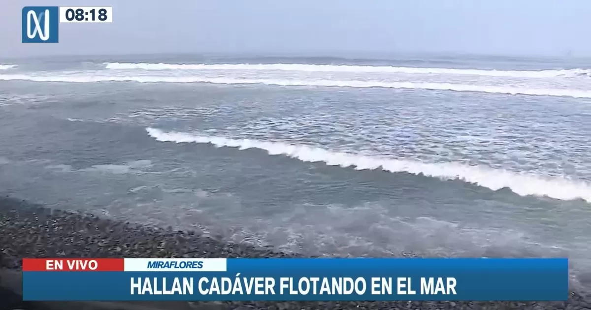 Miraflores: Hallan cadáver flotando en el mar