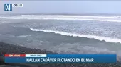 Miraflores: Hallan cadáver flotando en el mar - Noticias de mar