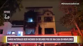 Incendio en vivienda dejó daños materiales en Miraflores - Noticias de miraflores