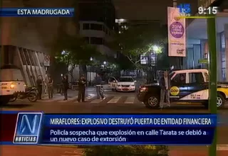 Miraflores: lanzan granada de guerra contra una financiera en calle Tarata