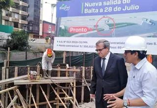 Miraflores: En un mes se inaugura nueva salida de Bajada Balta-28 de Julio