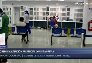 Reniec reinicia atención presencial en oficina de Miraflores con previa cita 