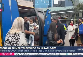 Miraflores: Presentan primer prototipo del teleférico de Lima